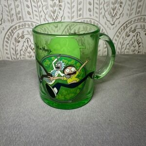 Rick and Morty Glass‎ Mug Green Rick Sanchez Morty Smith Cartoon Drinkware